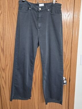 7 Diamonds Size 32 Generation Kickflare Charcoal Straight Leg Jeans